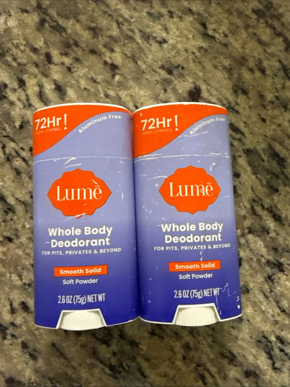 Lum Whole Body Deodorant Smooth Solid - Soft Powder (2-Pack)